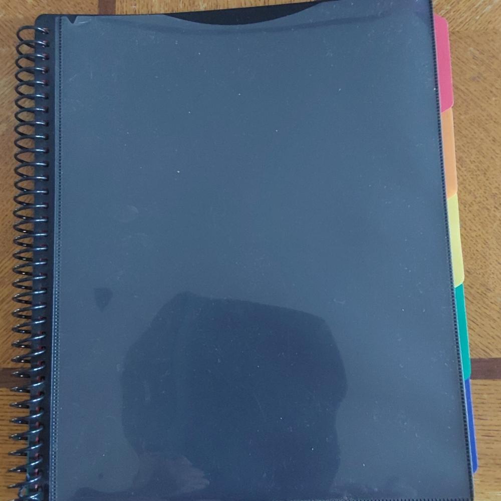 Black 10 Pocket Project Organizer with 5 Dividers